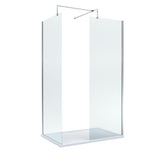 8mm Glass Walk In Wetroom Screens and Shower Tray - Choice of Size and Finish