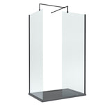 8mm Glass Walk In Wetroom Screens and Shower Tray - Choice of Size and Finish