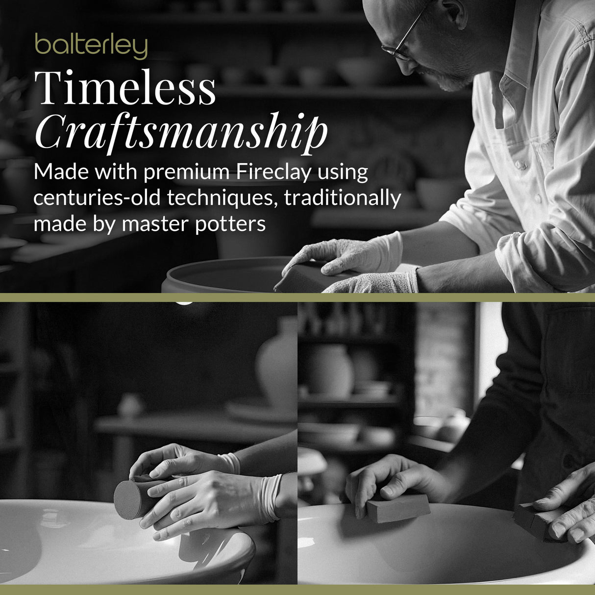 101cm 1 Bowl Fireclay Inset Kitchen Sink with Waste - 1010 x 525 x 235mm - Choice of Waste Finish