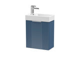 Retro Wall Hung Bathroom Cloakroom Vanity Basin Unit - Multiple Colours