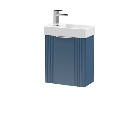 Retro Wall Hung Bathroom Cloakroom Vanity Basin Unit - Multiple Colours