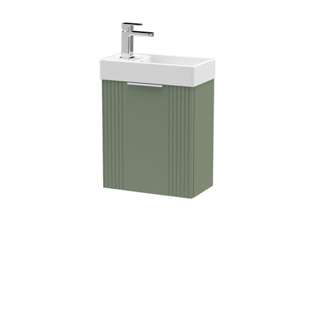 Retro Wall Hung Bathroom Cloakroom Vanity Basin Unit - Multiple Colours