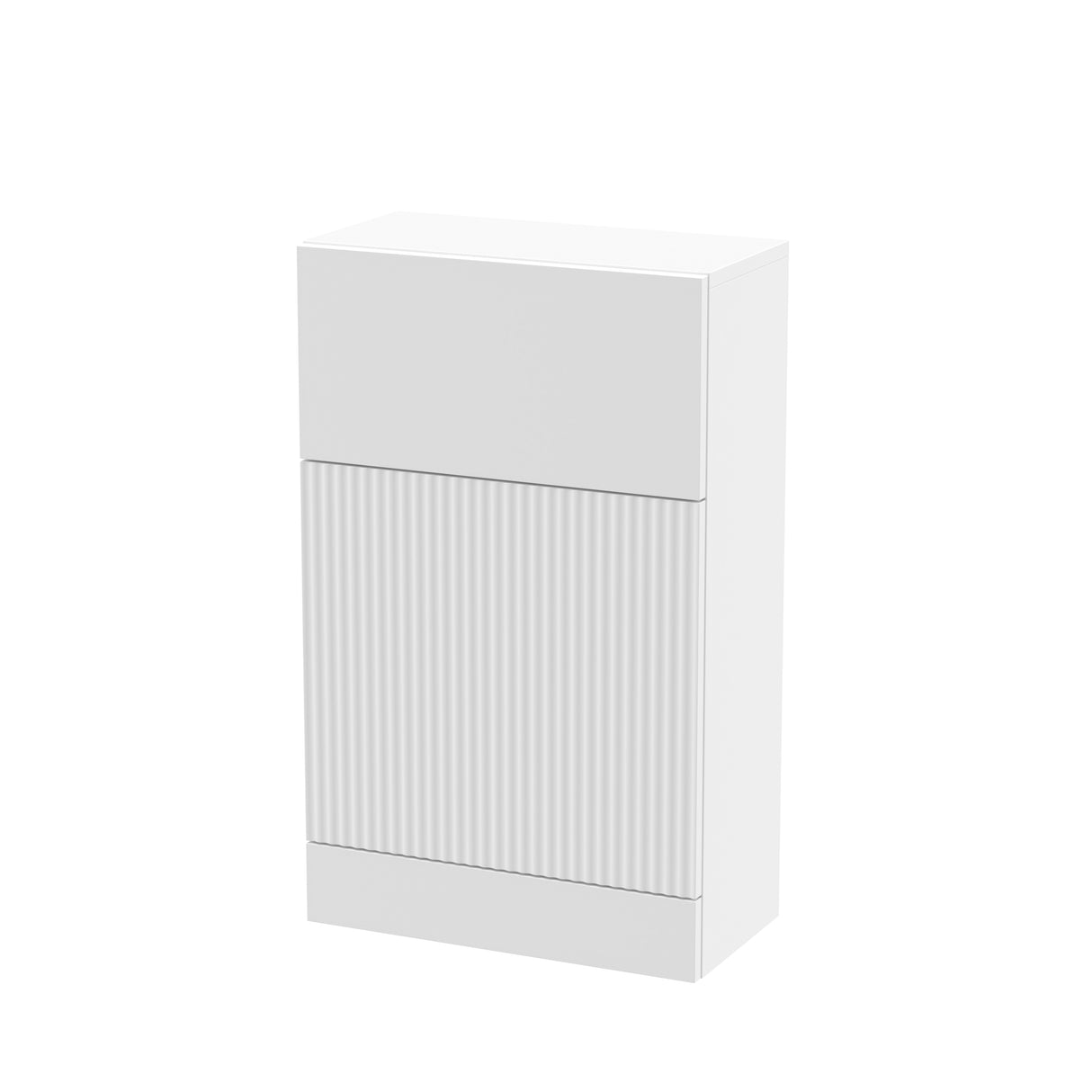 Fluted Front Floor Standing WC Unit, 500mm, Choice of Colour