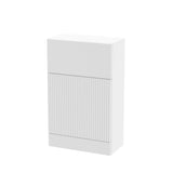 Fluted Front Floor Standing WC Unit, 500mm, Choice of Colour