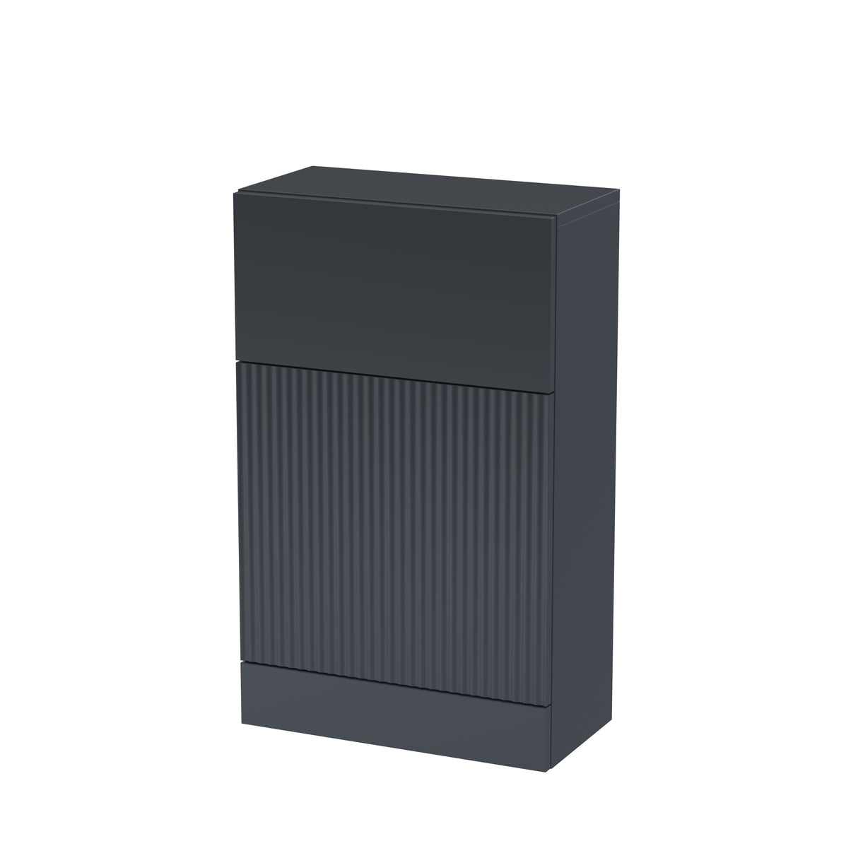 Fluted Front Floor Standing WC Unit, 500mm, Choice of Colour