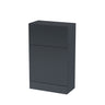 Fluted Front Floor Standing WC Unit, 500mm, Choice of Colour