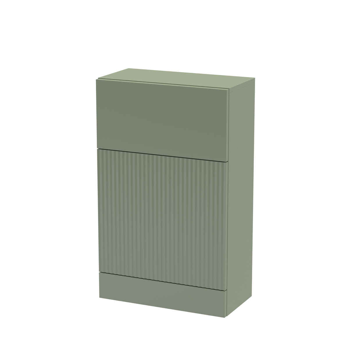 Fluted Front Floor Standing WC Unit, 500mm, Choice of Colour