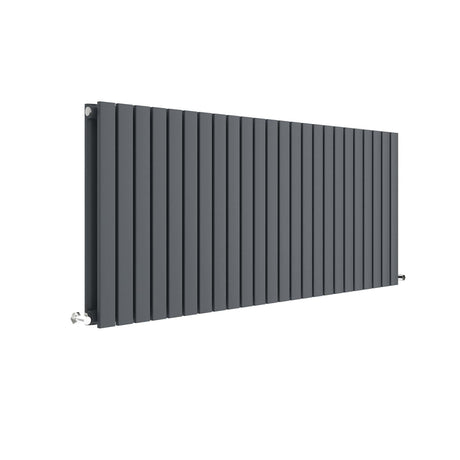 Contemporary Square Horizontal Double Panel Radiator - Choice of Size and Colour
