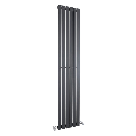 Vertical Single Panel Radiator – Square Design, Anthracite or Satin White, 1500mm & 1800mm