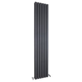 Modern Square Vertical Double Panel Radiator - Choice of Size and Finish