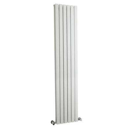 Modern Square Vertical Double Panel Radiator - Choice of Size and Finish