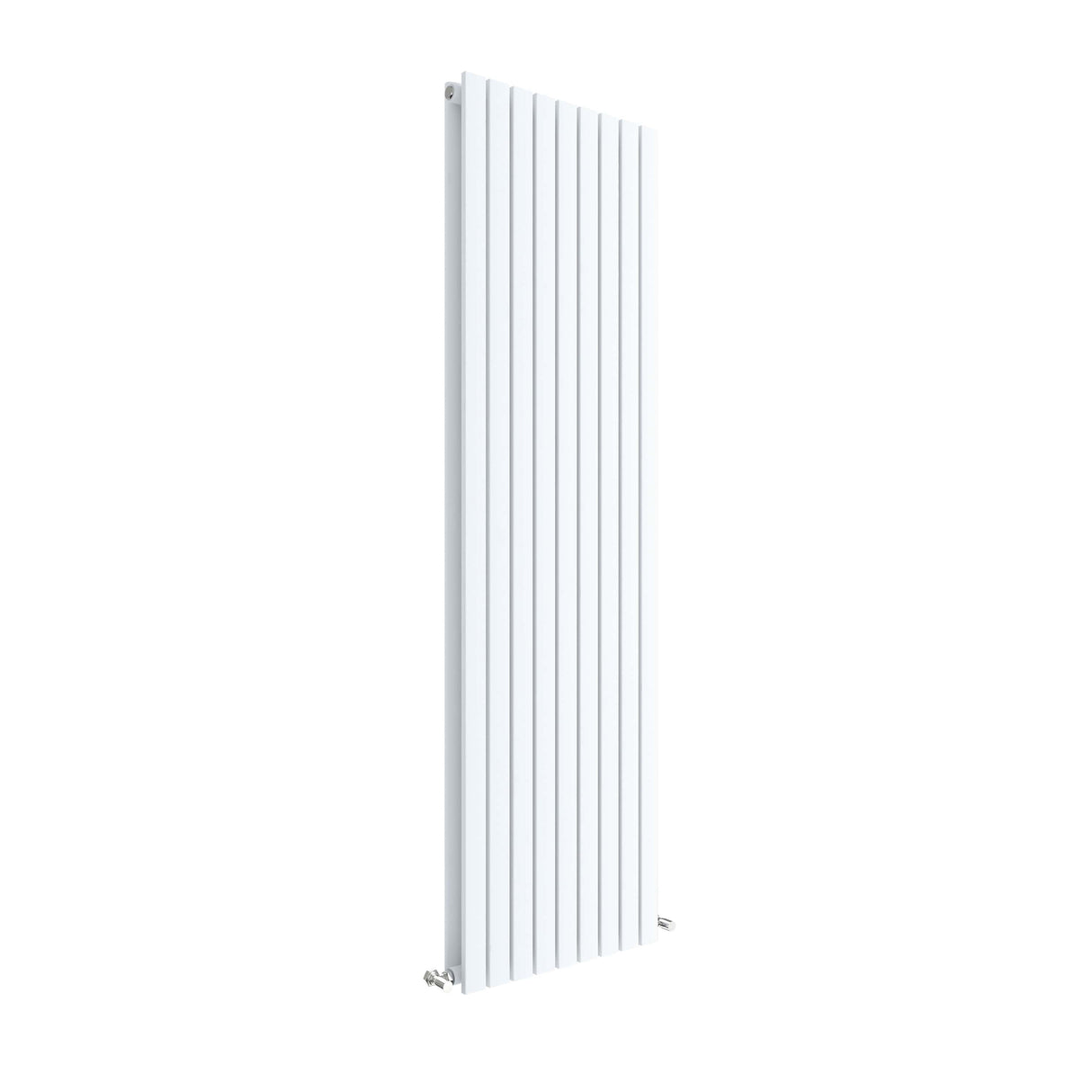 Modern Square Vertical Double Panel Radiator - Choice of Size and Finish