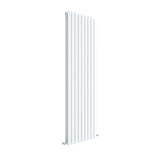 Modern Square Vertical Double Panel Radiator - Choice of Size and Finish