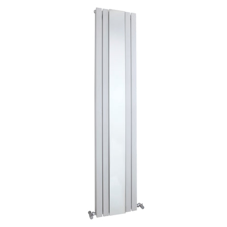 Square Vertical Double Panel Radiator with Mirror - 1800mm x 354mm - 3344 BTU
