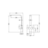 Chara Kitchen Mono Mixer Tap - Multiple Lever and Finishes Available