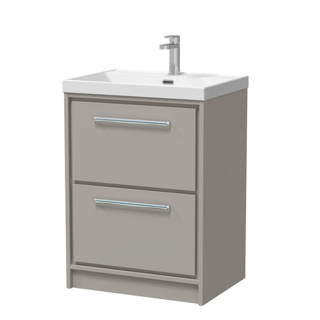 Contemporary Floor Standing 2 Drawer Vanity Unit - Choice of Colour, Basin Type and Size