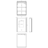1 Door Touch Sensor Mirror Cabinet with 2 Shelves, Demister & Shaver Socket
