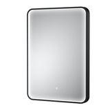 Contemporary Inset Framed LED Touch Sensor Mirror with De-mister Pad - 700 x 500mm - Choice of Colour