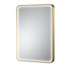 Contemporary Inset Framed LED Touch Sensor Mirror with De-mister Pad - 700 x 500mm - Choice of Colour