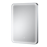 Contemporary Inset Framed LED Touch Sensor Mirror with De-mister Pad - 700 x 500mm - Choice of Colour