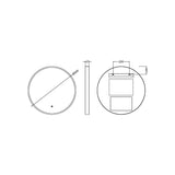 Contemporary Round Inset Framed LED Touch Sensor Mirror