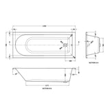Round Single Ended Bath & Leg Set- Multiple Sizes Available