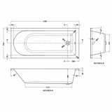 Round Single Ended Bath & Leg Set- Multiple Sizes Available