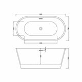 Freestanding Oval Bath by Balterley - Stunning Contemporary Bath available in a range of Sizes