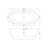 Contemporary Oval Freestanding Bath and Waste from Balterley - Multiple Sizes Available