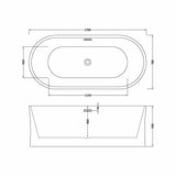 Contemporary White Curved Freestanding Bath from Balterley - Multiple Sizes Available