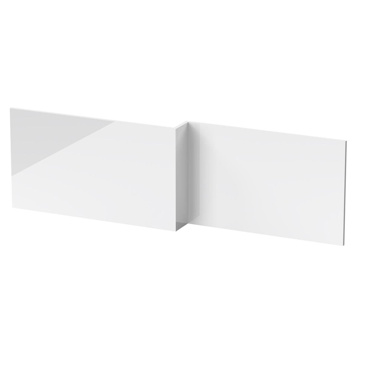 1700mm Waterproof Square Shower Bath Front Panel - Gloss White