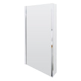 6mm Toughened Safety Glass Reversible L-Shaped Bath Screen Fixed