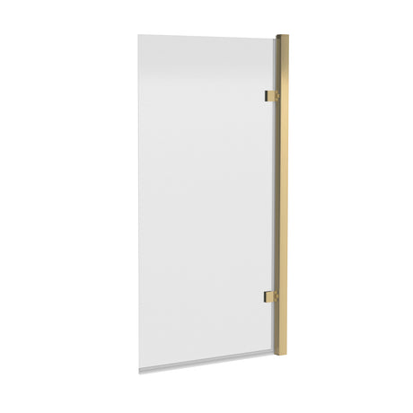 8mm Toughened Safety Glass Reversible Hinged Straight Shower Bath Screen - Choice of Colour