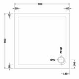 Bi-Fold Shower Door, Side Panel and Shower Tray - Choice of Size and Finish