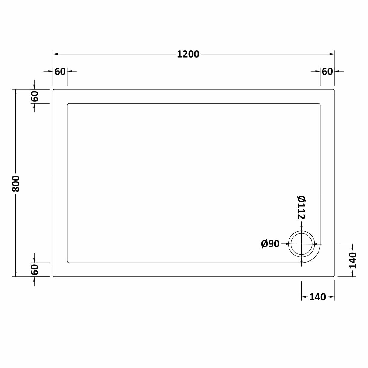 8mm Glass Walk In Wetroom Screens and Shower Tray - Choice of Size and Finish
