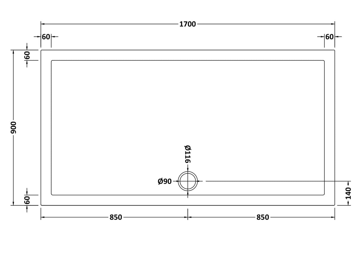 8mm Glass Walk In Wetroom Screen and Hinged Return Screen with Black Framed Design - Choice of Size