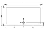 8mm Glass Walk In Wetroom Screen and Hinged Return Screen with Black Framed Design - Choice of Size