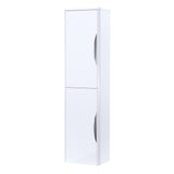 Wall Hung Tall Bathroom Storage Unit 1399 x 356 x 253mm - Choice of Colour