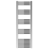 Straight Heated Rail Dual Fuel Towel Warmer, W: 400mm – Choice of Size & Finish