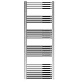 Straight Heated Heated Towel Rail Radiator, W: 600mm - Choice of Height and Finish