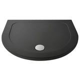 D Shape Shower Tray - 1050mm - Available in White and Slate Grey