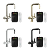 3 in 1 Boiling Water Tap Kit - Instant Hot Water Tap with Dual Lever Handles,Tank and Filter in a range of finishes