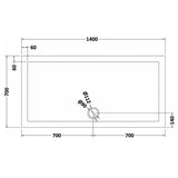 8mm Glass Walk In Wetroom Screen and Hinged Return Screen and Shower Tray - Choice of Size and Finish