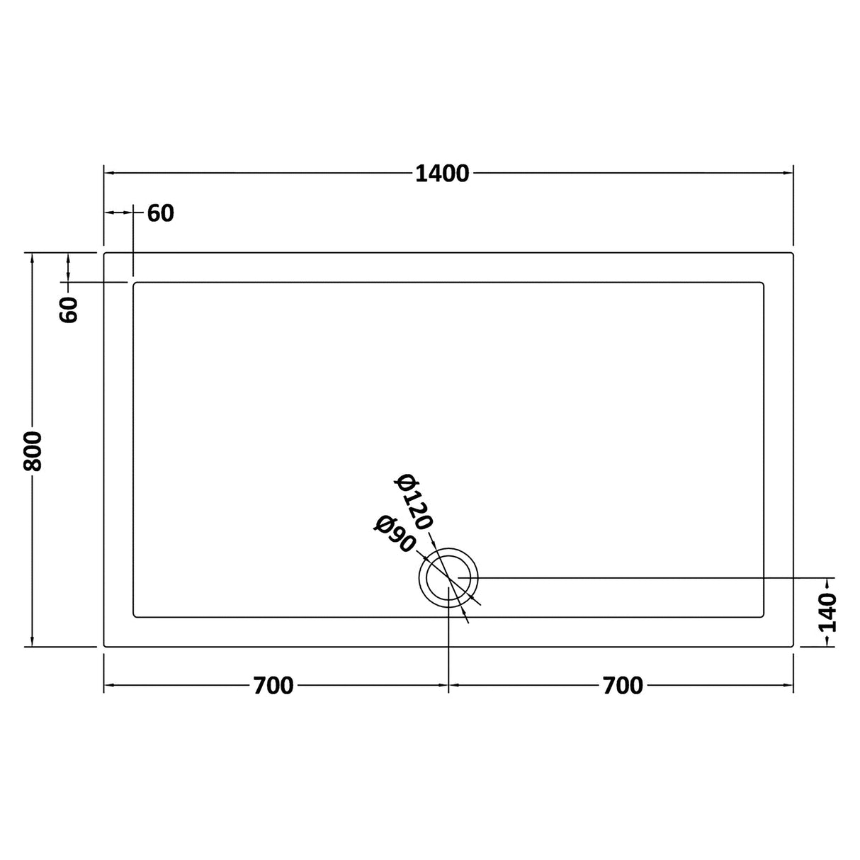 8mm Glass Walk In Wetroom Screen and Hinged Return Screen and Shower Tray - Choice of Size and Finish