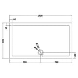 8mm Glass Walk In Wetroom Screen and Hinged Return Screen and Shower Tray - Choice of Size and Finish