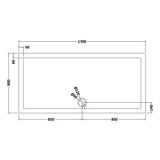 8mm Glass Walk In Wetroom Screens with Matt Black Framed Design and Shower Tray - Choice of Size