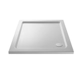 Modern Square Shower Tray, 40mm Profile - Choice of Size and Colour
