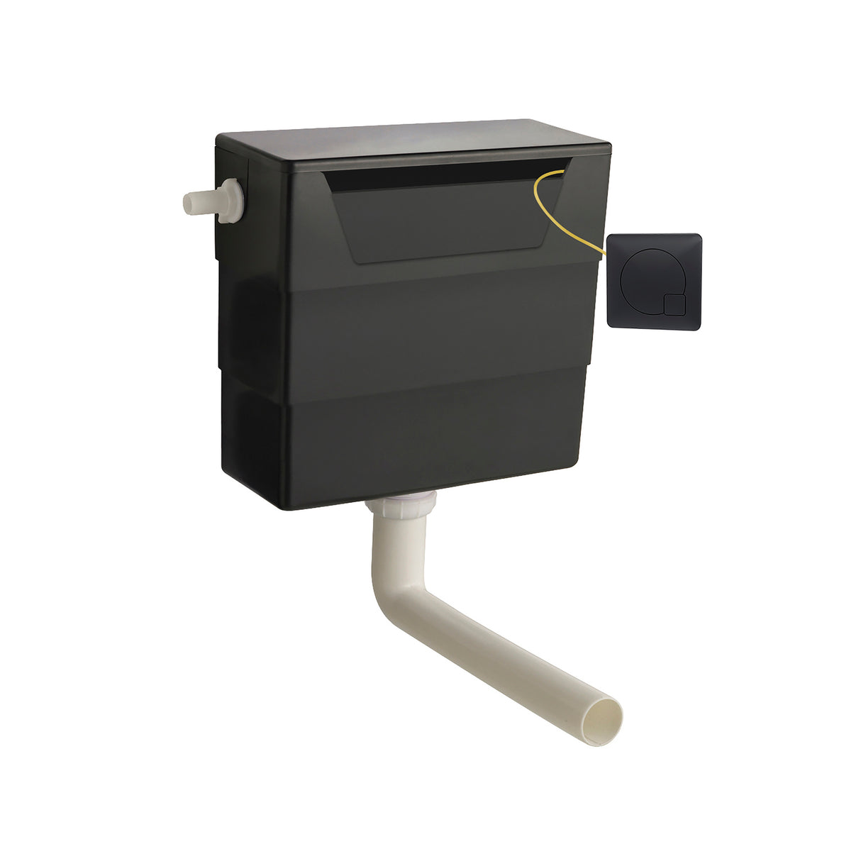 Universal Water Saving Dual Flush Side Inlet & Square Dual Flush Button - Choice of Finish